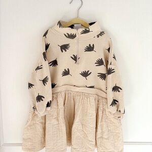 Zara Kids Casual Dress - Cream and Black